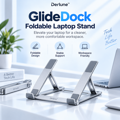 Derlune™ GlideDock Foldable Laptop Stand