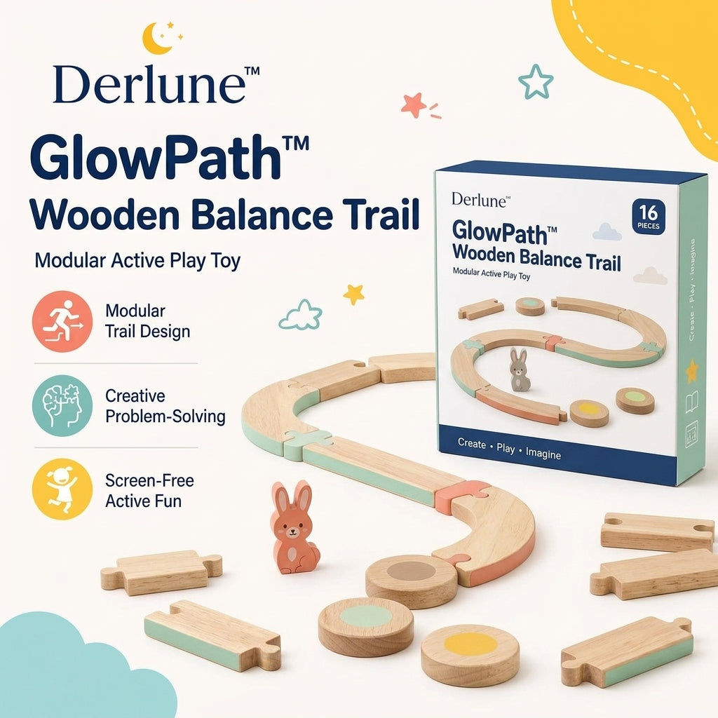 Derlune™ GlowPath Wooden Balance Trail