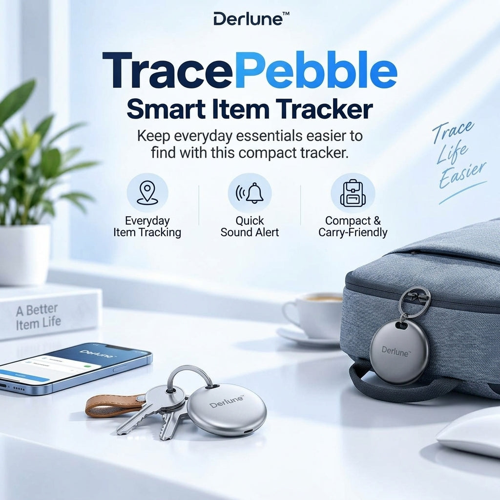 Derlune™ TracePebble Smart Item Tracker