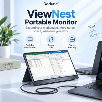 Derlune™ ViewNest Portable Monitor