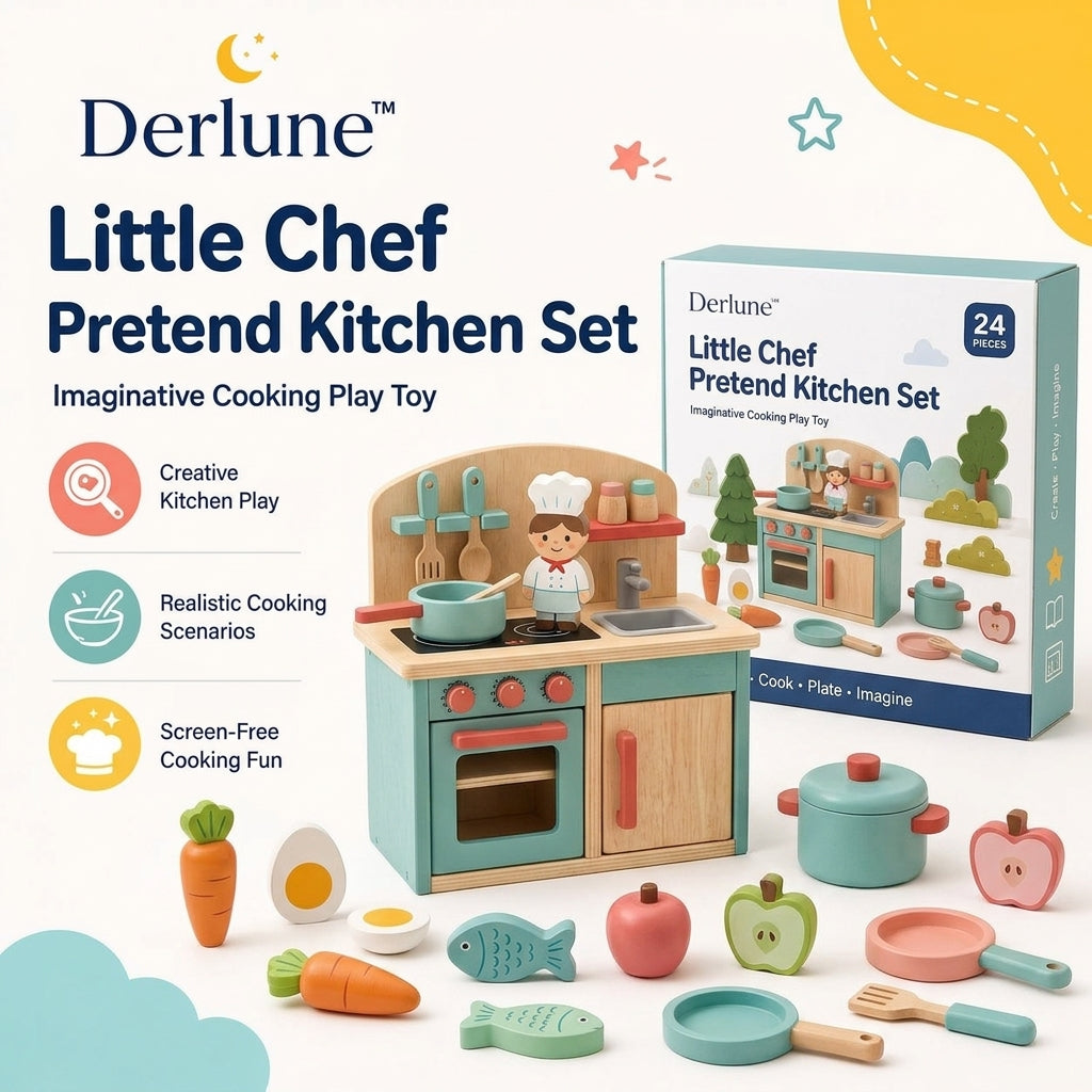 Derlune™ Little Chef Pretend Kitchen Set