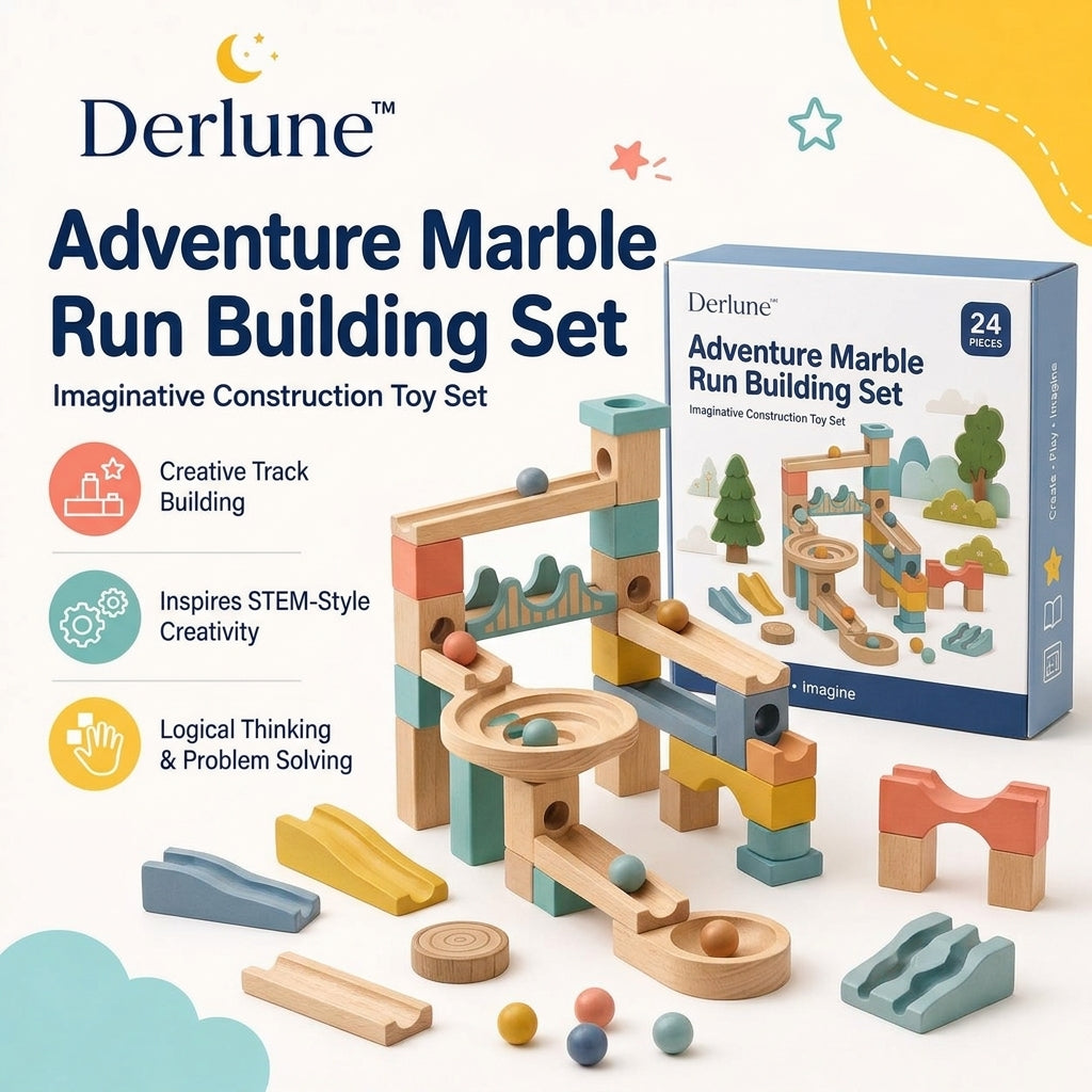 Derlune™ Adventure Marble Run Building Set