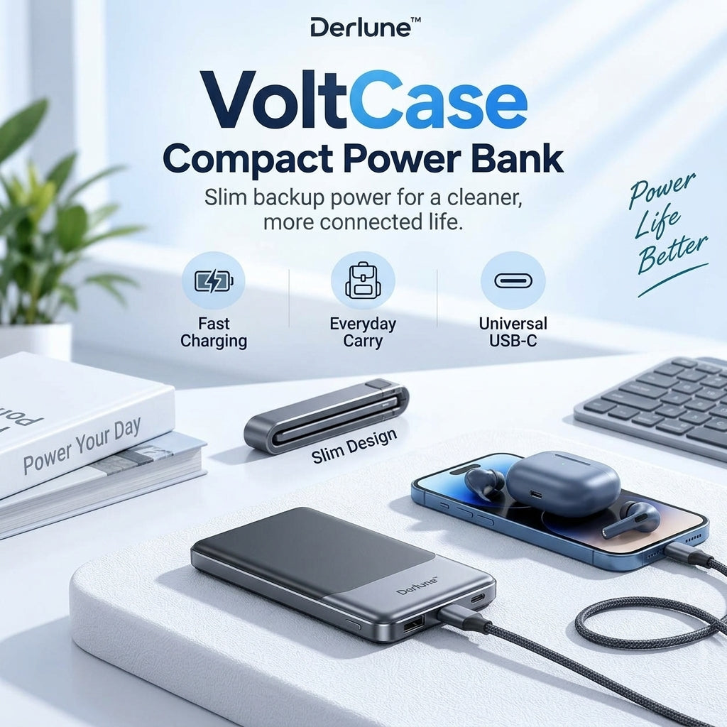 Derlune™ VoltCase Compact Power Bank