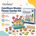 Derlune™ ColorBloom Wooden Flower Garden Kit