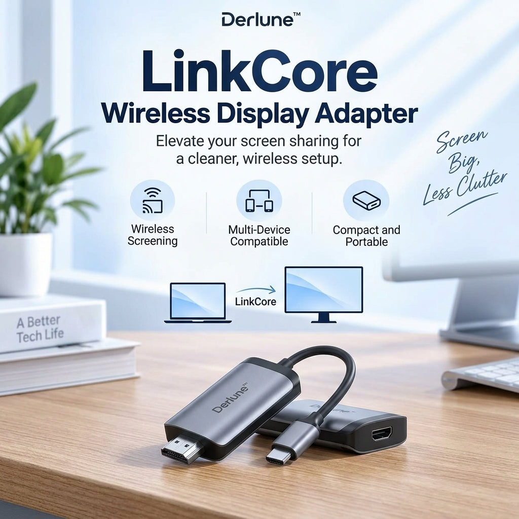 Derlune™ LinkCore Wireless Display Adapter