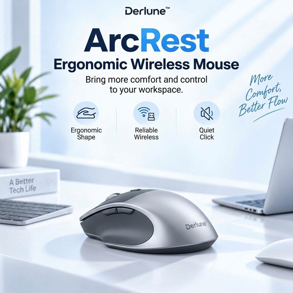 Derlune™ ArcRest Ergonomic Wireless Mouse